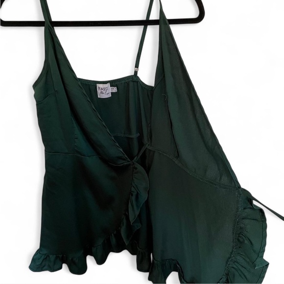 Princess Polly Green Wrap Dress - Picture 5 of 7